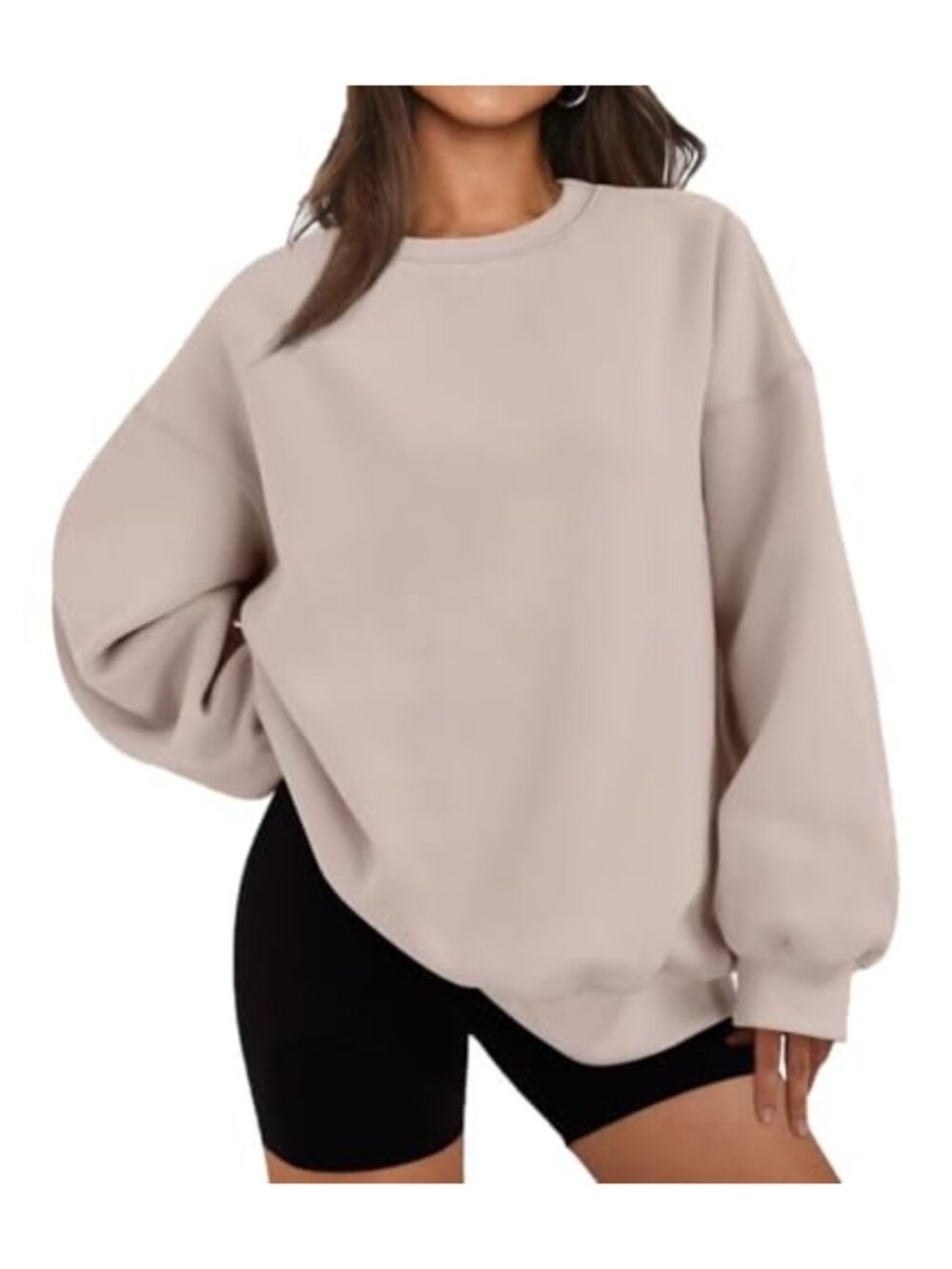 Womens Oversized Sweatshirt Crewneck Casual Pullover Long Sleeve Fall Top